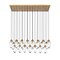 Z-Lite Arden Linear Chandelier, 23-Light, 18 In.W x 54 In.L x 12 In.H, Rubbed Brass/Clear 651P-23L-RB - alternate 1